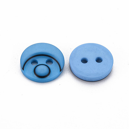 2-Hole Plastic Buttons, Head