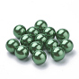 Eco-Friendly Plastic Imitation Pearl Beads, High Luster, Grade A, No Hole Beads, Round
