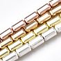 Electroplate Non-magnetic Synthetic Hematite Beads Strands, Cuboid