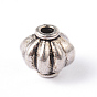 Rondelle perles en alliage de style tibétain, sans cadmium et sans plomb, 8.5x8mm, Trou: 2mm
