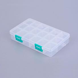 Organizer Storage Plastic Box, Adjustable Dividers Boxes, Rectangle