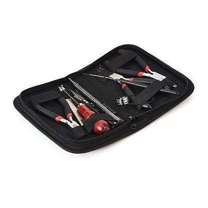 DIY Jewelry Tool Sets, with Plies, Scissor and Pins, Black, 155x110x35mm