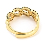 Anillo ajustable de circonita cúbica, anillo de latón chapado en oro real 18k, sin plomo y el cadmio