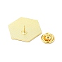 Pin de esmalte con tema de paisaje creativo, insignia de aleación chapada en oro para ropa de mochila
