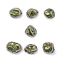 Perles de pépites de coquillages d'eau douce naturelles galvanisées, avec argile polymère strass
