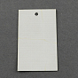 Cartes du prix du papier, rectangle, 50x30mm