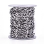 304 Stainless Steel Coffee Bean Chains, with Spool, Unwelded