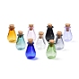 Ornement de bouteilles de liège en verre, bouteilles vides en verre, fioles de bricolage pour décorations pendantes