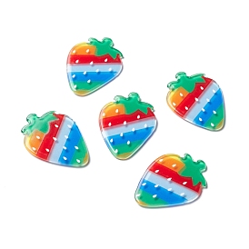 Acrylic Cabochons Suitable for Hair Pins, Hair Accessories and Clothing for Decoration, Strawberry