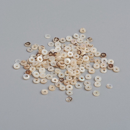 Freshwater Shell Beads,  Spacer Beads for DIY Craft Jewelry Making, Disc