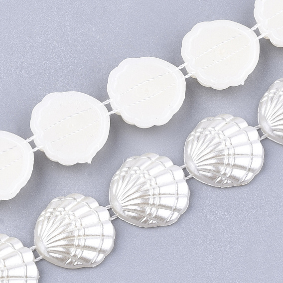 ABS plastique imitation perle garniture perlée guirlande brin, idéal pour le rideau de porte, matériel de bricolage de décoration de mariage, coquille