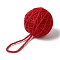 Yarn Knitted Christmas Ball Ornaments, for Xmas Wedding Party Decoration