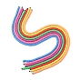 7 hilos 7 colores cuentas redondas planas de arcilla polimérica ecológicas hechas a mano, Cuentas de heishi de disco para pendientes hawaianos, pulsera, collar, fabricación de joyas, con 1rollo de hilo elástico