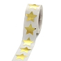 Металлическая фольга в форме звезды бумажные наклейки этикетки, печатные бумажные этикетки в форме звезды, учитель поставляет