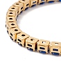Classic Cubic Zirconia Tennis Bracelet, Vacuum Plating 304 Stainless Steel Jewelry for Women, Golden