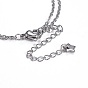 Tiered Necklaces, with 304 Stainless Steel Chains, Pendants and Lobster Claw Clasps, Packing Box, Twelve Constellations