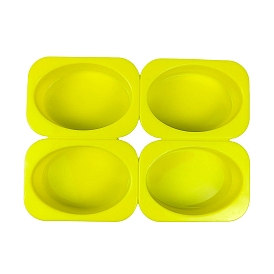 DIY Soap Silicone Molds, for Handmade Soap Making, 4 Cavities, Oval