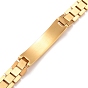 Clear Cubic Zirconia Rectangle Link Bracelet, 304 Stainless Steel High Durable Guaranteed Bracelet for Men Women
