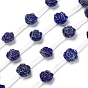 Natural Lapis Lazuli Beads Strands, Rose Shape