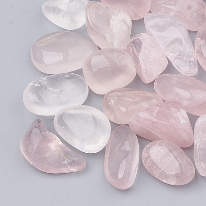 Perles de quartz rose de madagascar naturelles, pierre tombée, pierres de guérison pour l'équilibrage des chakras, cristal thérapie, méditation, reiki, nuggets, pas de trous / non percés