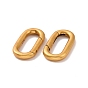 925 anillos de puerta de resorte de plata esterlina, oval