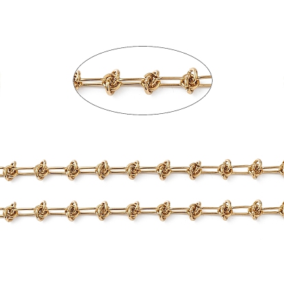 Placage ionique (ip) 304 chaînes à maillons en acier inoxydable, non soudée, avec bobine, pour le bricolage fabrication de bijoux