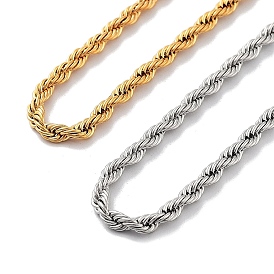 Brass Chain Necklace, Torsion Chain