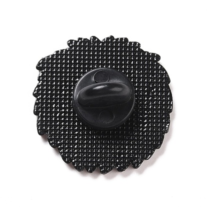Hedgehog Enamel Pin, Animal Alloy Badge for Backpack Clothing, Electrophoresis Black