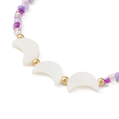 3 pcs 3 ensemble de bracelets extensibles en perles de style étoile, lune, papillon et graines