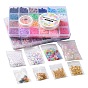 DIY Heishi Bracelet Necklace Making Kit, Including Polymer Clay Disc & Acrylic Smiling Face & Plastic Pearl Beads, Tassel Pendant Decorations