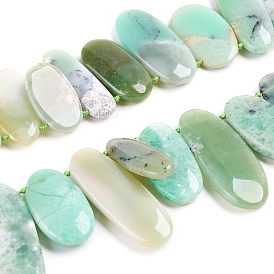 Natural Chrysoprase Beads Strands, Oval