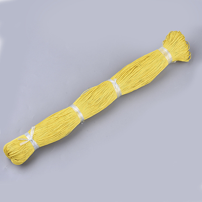 Eco-Friendly Waxed Cotton Cord, 100% Cotton Thread, for Macrame, Jewelry Making Beading Crafting