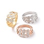 Anillo de dedo infinito con diamantes de imitación de cristal, 304 joyas de acero inoxidable para mujer