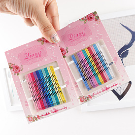 Colorful Hair Clip Set with Simple Design - YooA Liu Hai Clip, Steel Clip.