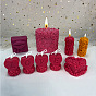 Силиконовая форма для свечей на День святого Валентина, роза, колонна, ароматерапевтическая свеча, DIY гипсовое украшение подарок любовь мусс форма для торта