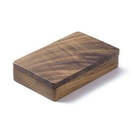 Boîtes de rangement de bijoux en bois, avec fermoir magnétique, rectangle