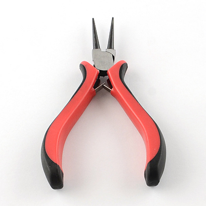 45# Carbon Steel Jewelry Plier Sets, including Wire Cutter Plier, Round Nose Plier, Side Cutting Plier, Bent Nose Plier and Flat Nose Plier, 20x33.5x5.5cm, 5pcs/set