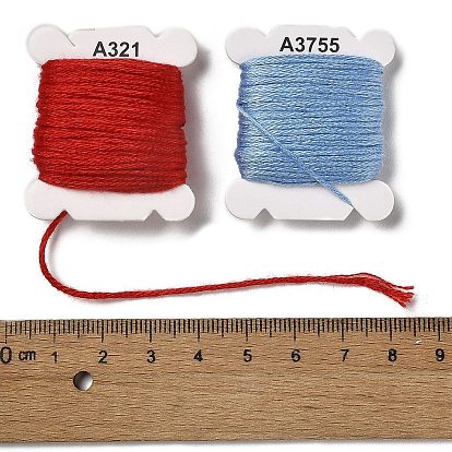 6-слойная полиэфирная нить для вышивания, нитки для вышивки крестом