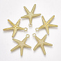 Alloy Pendants, Starfish/Sea Stars