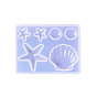 Moules en silicone de qualité alimentaire en forme de coquille/étoile de mer, bricolage, moules de résine, pour la fabrication artisanale de résine uv et de résine époxy
