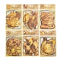 20 шт. 10 стили осенняя золотая бумага для тиснения самоклеющиеся декоративные наклейки, для diy scrapbooking