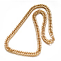 304 Stainless Steel Twisted Chains Necklaces, with Lobster Claw Clasps, Faceted, 29.52 inch(750mm)