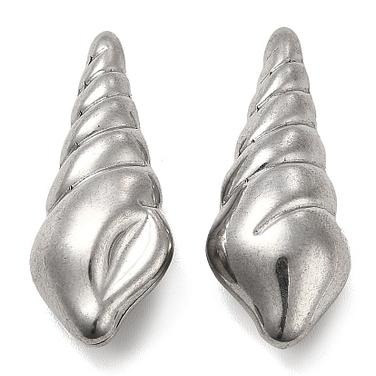 304 Stainless Steel Beads, No Hole, Conch