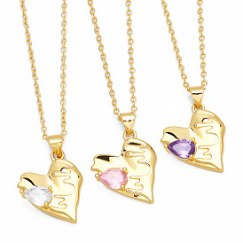 Vintage Metal Heart Necklace for Women - Y2K Sweet Cool Choker Chain Design