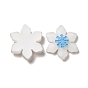 Christmas Opaque Resin Cabochons, Snowflake