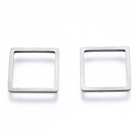 201 Stainless Steel Linking Rings, Square
