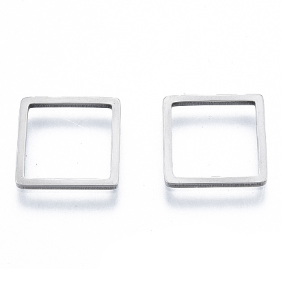 201 Stainless Steel Linking Rings, Square