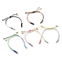 Adjustable Braided Nylon Thread Link Bracelet Makings, Fit for Connector Charms, Mixed Color