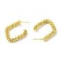 Rack Plating Brass Beaded Rhombus Stud Earrings for Women, Long-Lasting Plated, Lead Free & Cadmium Free
