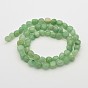 Hilos de perlas de aventurina verde naturales, piedra caída, 5~7 mm, agujero: 5~7 mm, acerca de